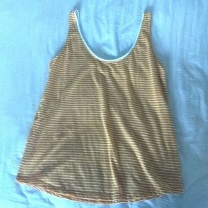 Yellow striped tank top